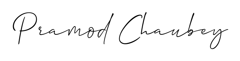 You can use this online signature creator to create a handwritten signature for the name Pramod Chaubey. This is the best online autograph maker. Pramod Chaubey signature style 2 images and pictures png