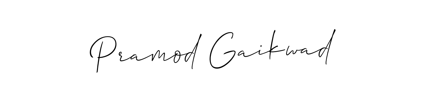 Pramod Gaikwad stylish signature style. Best Handwritten Sign (Allison_Script) for my name. Handwritten Signature Collection Ideas for my name Pramod Gaikwad. Pramod Gaikwad signature style 2 images and pictures png