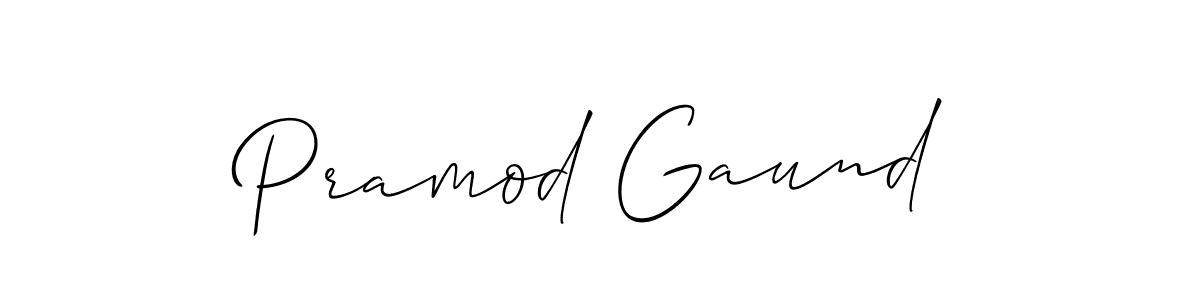 Similarly Allison_Script is the best handwritten signature design. Signature creator online .You can use it as an online autograph creator for name Pramod Gaund. Pramod Gaund signature style 2 images and pictures png