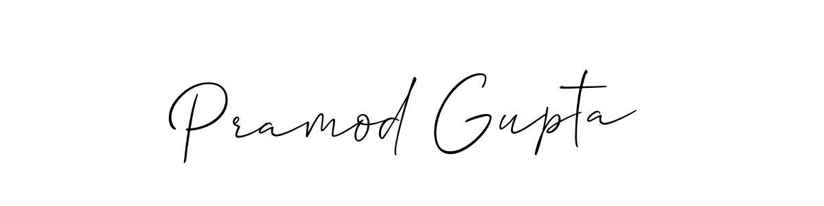 Pramod Gupta stylish signature style. Best Handwritten Sign (Allison_Script) for my name. Handwritten Signature Collection Ideas for my name Pramod Gupta. Pramod Gupta signature style 2 images and pictures png