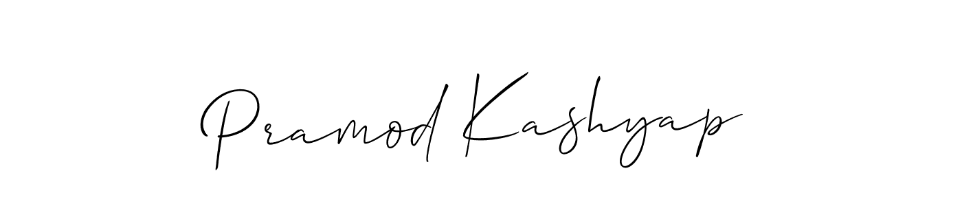 It looks lik you need a new signature style for name Pramod Kashyap. Design unique handwritten (Allison_Script) signature with our free signature maker in just a few clicks. Pramod Kashyap signature style 2 images and pictures png