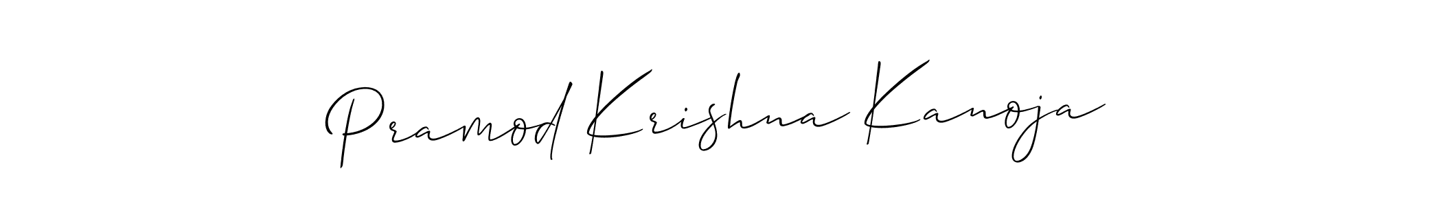 The best way (Allison_Script) to make a short signature is to pick only two or three words in your name. The name Pramod Krishna Kanoja include a total of six letters. For converting this name. Pramod Krishna Kanoja signature style 2 images and pictures png