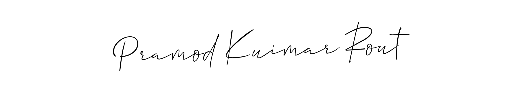 It looks lik you need a new signature style for name Pramod Kuimar Rout. Design unique handwritten (Allison_Script) signature with our free signature maker in just a few clicks. Pramod Kuimar Rout signature style 2 images and pictures png