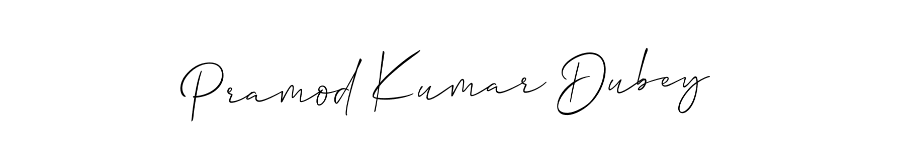 Design your own signature with our free online signature maker. With this signature software, you can create a handwritten (Allison_Script) signature for name Pramod Kumar Dubey. Pramod Kumar Dubey signature style 2 images and pictures png
