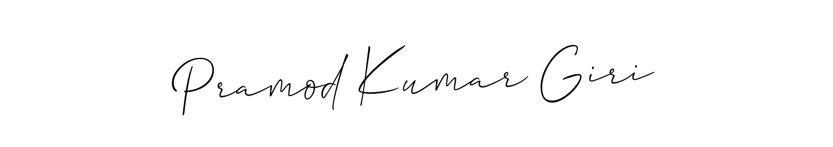 Make a beautiful signature design for name Pramod Kumar Giri. With this signature (Allison_Script) style, you can create a handwritten signature for free. Pramod Kumar Giri signature style 2 images and pictures png