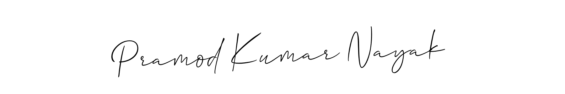 You should practise on your own different ways (Allison_Script) to write your name (Pramod Kumar Nayak) in signature. don't let someone else do it for you. Pramod Kumar Nayak signature style 2 images and pictures png