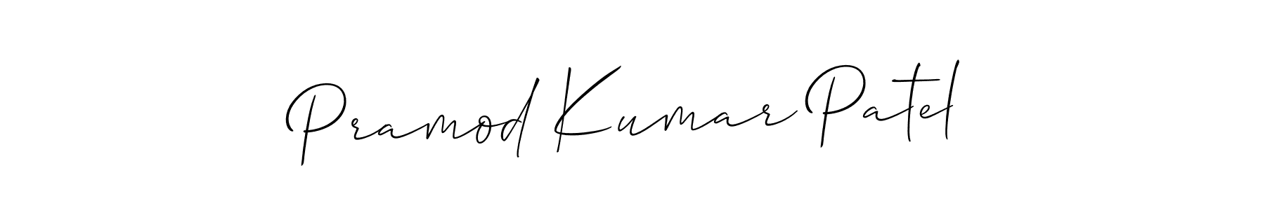 This is the best signature style for the Pramod Kumar Patel name. Also you like these signature font (Allison_Script). Mix name signature. Pramod Kumar Patel signature style 2 images and pictures png