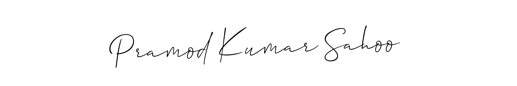 How to make Pramod Kumar Sahoo signature? Allison_Script is a professional autograph style. Create handwritten signature for Pramod Kumar Sahoo name. Pramod Kumar Sahoo signature style 2 images and pictures png