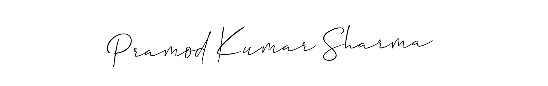 How to Draw Pramod Kumar Sharma signature style? Allison_Script is a latest design signature styles for name Pramod Kumar Sharma. Pramod Kumar Sharma signature style 2 images and pictures png