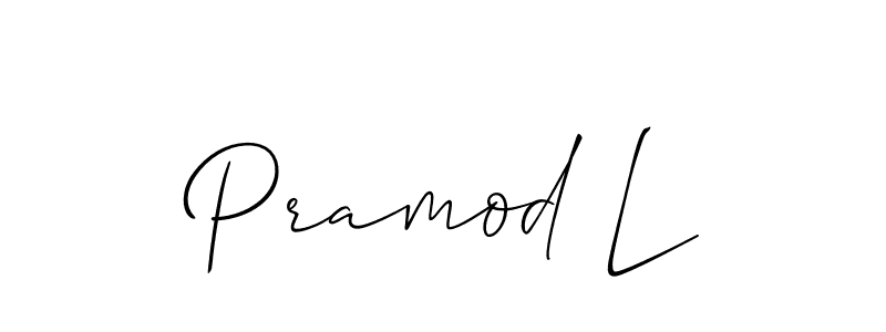 Make a short Pramod L signature style. Manage your documents anywhere anytime using Allison_Script. Create and add eSignatures, submit forms, share and send files easily. Pramod L signature style 2 images and pictures png