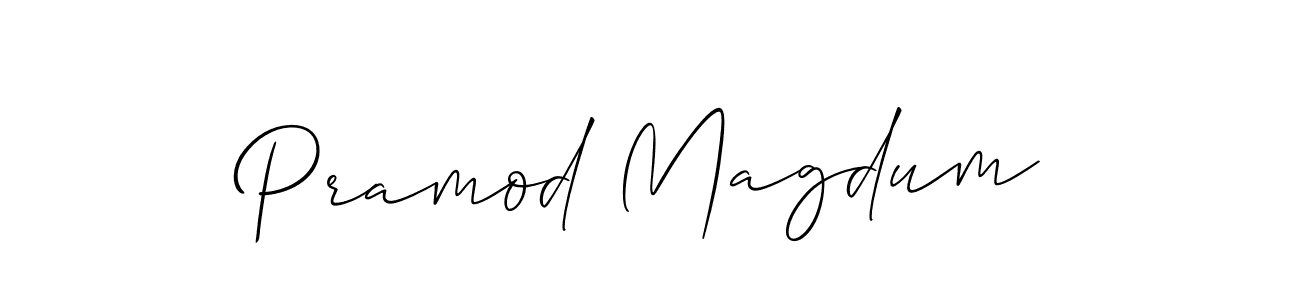 Make a beautiful signature design for name Pramod Magdum. Use this online signature maker to create a handwritten signature for free. Pramod Magdum signature style 2 images and pictures png