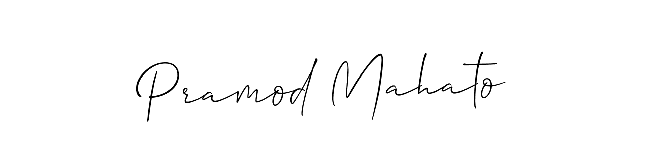 It looks lik you need a new signature style for name Pramod Mahato. Design unique handwritten (Allison_Script) signature with our free signature maker in just a few clicks. Pramod Mahato signature style 2 images and pictures png