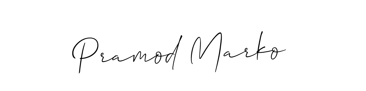 Make a beautiful signature design for name Pramod Marko. Use this online signature maker to create a handwritten signature for free. Pramod Marko signature style 2 images and pictures png