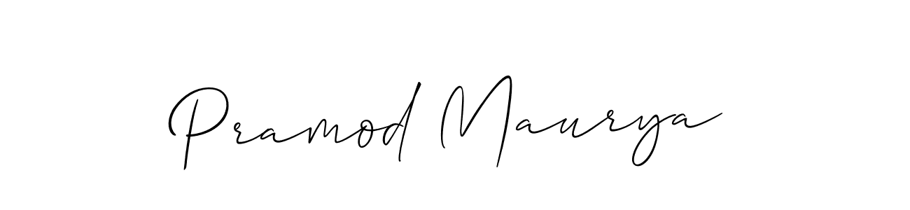 How to make Pramod Maurya signature? Allison_Script is a professional autograph style. Create handwritten signature for Pramod Maurya name. Pramod Maurya signature style 2 images and pictures png