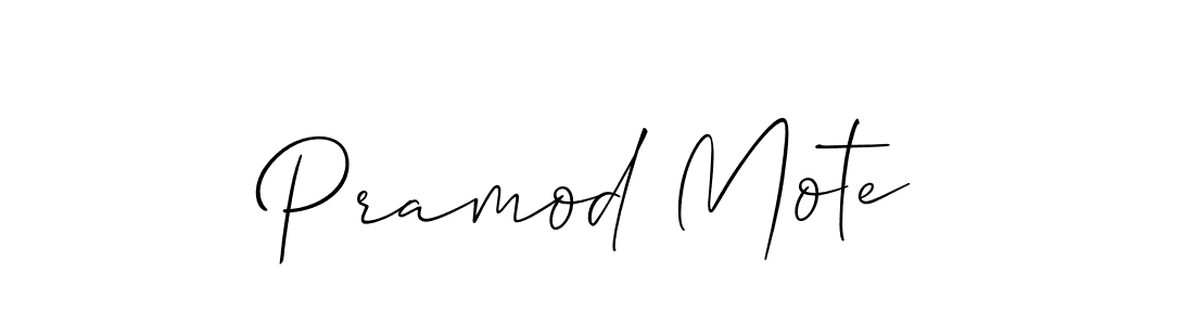 Similarly Allison_Script is the best handwritten signature design. Signature creator online .You can use it as an online autograph creator for name Pramod Mote. Pramod Mote signature style 2 images and pictures png