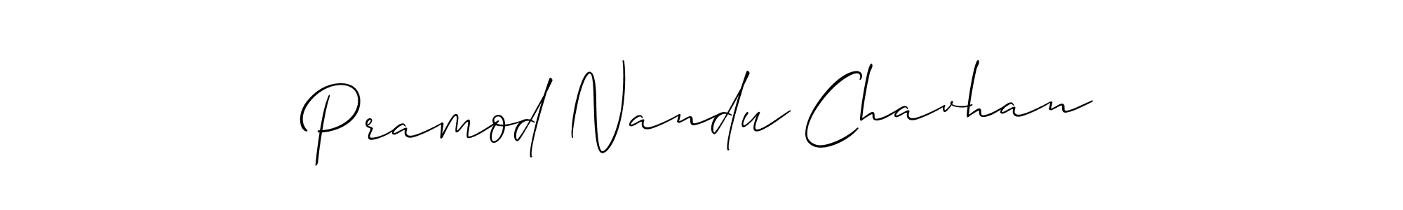 How to Draw Pramod Nandu Chavhan signature style? Allison_Script is a latest design signature styles for name Pramod Nandu Chavhan. Pramod Nandu Chavhan signature style 2 images and pictures png