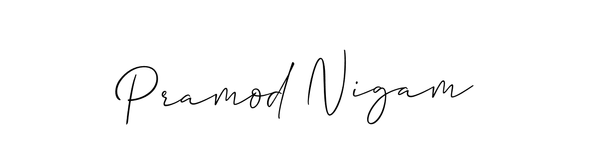 You can use this online signature creator to create a handwritten signature for the name Pramod Nigam. This is the best online autograph maker. Pramod Nigam signature style 2 images and pictures png