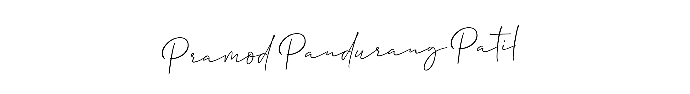 It looks lik you need a new signature style for name Pramod Pandurang Patil. Design unique handwritten (Allison_Script) signature with our free signature maker in just a few clicks. Pramod Pandurang Patil signature style 2 images and pictures png