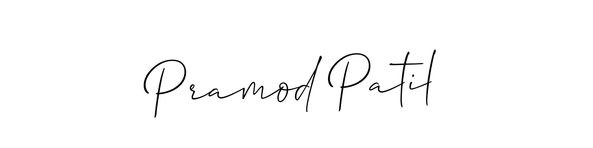 The best way (Allison_Script) to make a short signature is to pick only two or three words in your name. The name Pramod Patil include a total of six letters. For converting this name. Pramod Patil signature style 2 images and pictures png