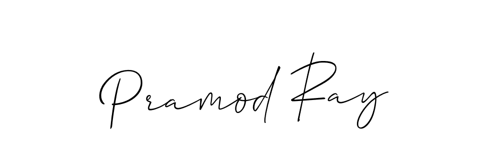 Allison_Script is a professional signature style that is perfect for those who want to add a touch of class to their signature. It is also a great choice for those who want to make their signature more unique. Get Pramod Ray name to fancy signature for free. Pramod Ray signature style 2 images and pictures png