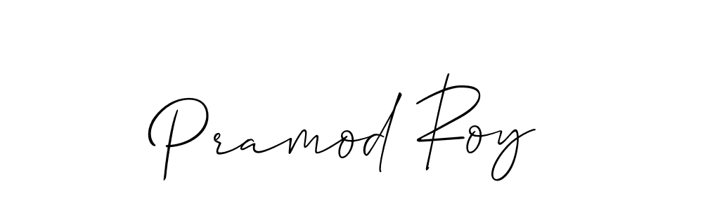 You should practise on your own different ways (Allison_Script) to write your name (Pramod Roy) in signature. don't let someone else do it for you. Pramod Roy signature style 2 images and pictures png