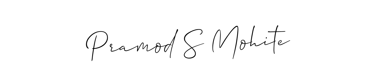 Similarly Allison_Script is the best handwritten signature design. Signature creator online .You can use it as an online autograph creator for name Pramod S Mohite. Pramod S Mohite signature style 2 images and pictures png