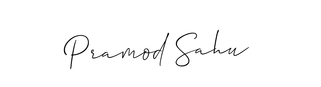 if you are searching for the best signature style for your name Pramod Sahu. so please give up your signature search. here we have designed multiple signature styles  using Allison_Script. Pramod Sahu signature style 2 images and pictures png