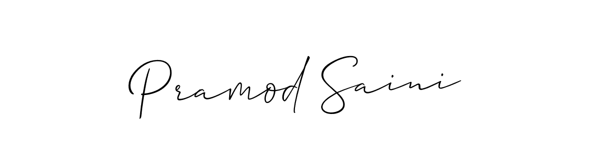 This is the best signature style for the Pramod Saini name. Also you like these signature font (Allison_Script). Mix name signature. Pramod Saini signature style 2 images and pictures png