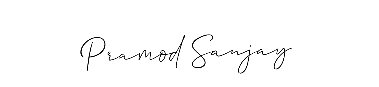 You can use this online signature creator to create a handwritten signature for the name Pramod Sanjay. This is the best online autograph maker. Pramod Sanjay signature style 2 images and pictures png
