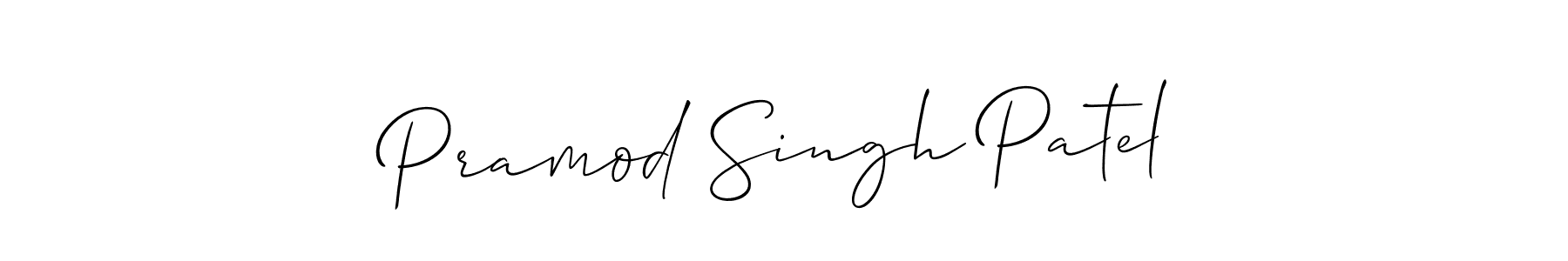 if you are searching for the best signature style for your name Pramod Singh Patel. so please give up your signature search. here we have designed multiple signature styles  using Allison_Script. Pramod Singh Patel signature style 2 images and pictures png