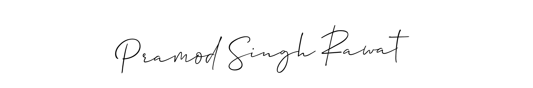 Allison_Script is a professional signature style that is perfect for those who want to add a touch of class to their signature. It is also a great choice for those who want to make their signature more unique. Get Pramod Singh Rawat name to fancy signature for free. Pramod Singh Rawat signature style 2 images and pictures png