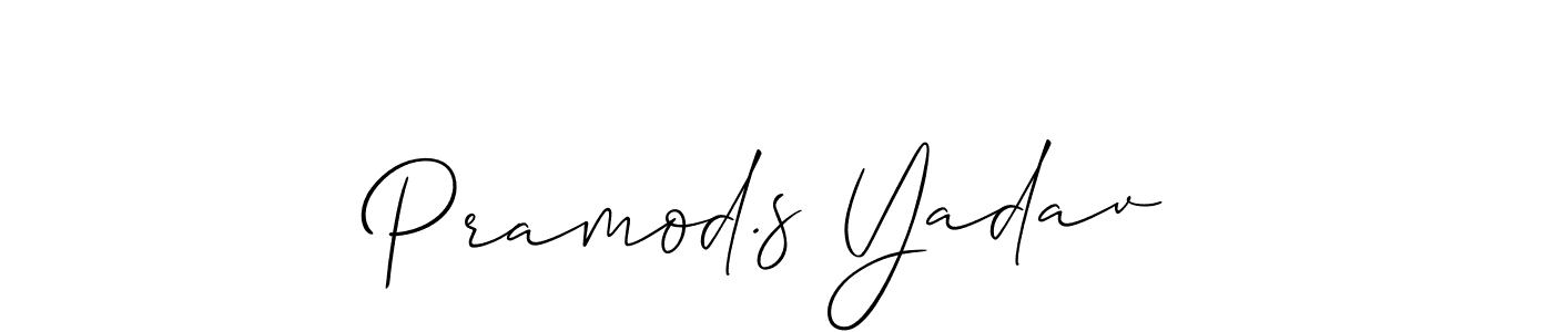 You should practise on your own different ways (Allison_Script) to write your name (Pramod.s Yadav) in signature. don't let someone else do it for you. Pramod.s Yadav signature style 2 images and pictures png