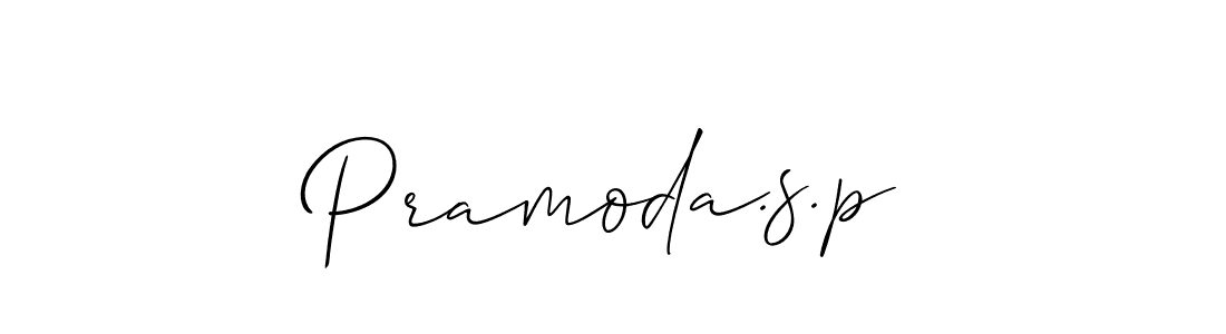 It looks lik you need a new signature style for name Pramoda.s.p. Design unique handwritten (Allison_Script) signature with our free signature maker in just a few clicks. Pramoda.s.p signature style 2 images and pictures png