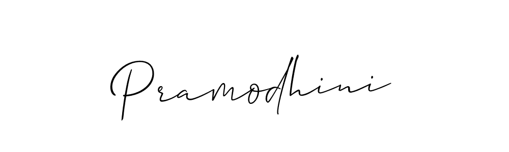 Similarly Allison_Script is the best handwritten signature design. Signature creator online .You can use it as an online autograph creator for name Pramodhini. Pramodhini signature style 2 images and pictures png