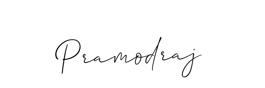 Make a beautiful signature design for name Pramodraj. With this signature (Allison_Script) style, you can create a handwritten signature for free. Pramodraj signature style 2 images and pictures png