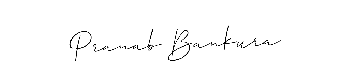 Design your own signature with our free online signature maker. With this signature software, you can create a handwritten (Allison_Script) signature for name Pranab Bankura. Pranab Bankura signature style 2 images and pictures png
