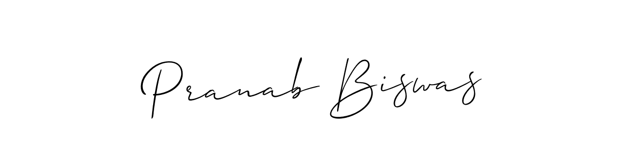 How to make Pranab Biswas signature? Allison_Script is a professional autograph style. Create handwritten signature for Pranab Biswas name. Pranab Biswas signature style 2 images and pictures png