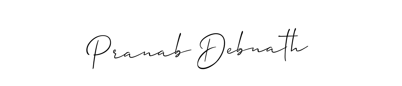 Also You can easily find your signature by using the search form. We will create Pranab Debnath name handwritten signature images for you free of cost using Allison_Script sign style. Pranab Debnath signature style 2 images and pictures png