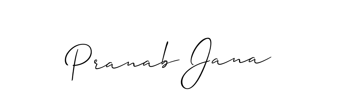 Create a beautiful signature design for name Pranab Jana. With this signature (Allison_Script) fonts, you can make a handwritten signature for free. Pranab Jana signature style 2 images and pictures png