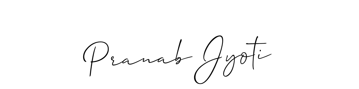 How to Draw Pranab Jyoti signature style? Allison_Script is a latest design signature styles for name Pranab Jyoti. Pranab Jyoti signature style 2 images and pictures png