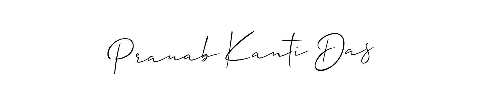 The best way (Allison_Script) to make a short signature is to pick only two or three words in your name. The name Pranab Kanti Das include a total of six letters. For converting this name. Pranab Kanti Das signature style 2 images and pictures png