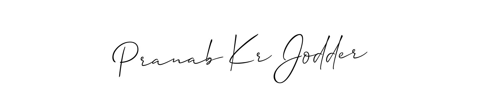 Make a beautiful signature design for name Pranab Kr Jodder. Use this online signature maker to create a handwritten signature for free. Pranab Kr Jodder signature style 2 images and pictures png