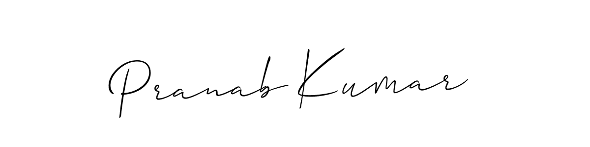 It looks lik you need a new signature style for name Pranab Kumar. Design unique handwritten (Allison_Script) signature with our free signature maker in just a few clicks. Pranab Kumar signature style 2 images and pictures png