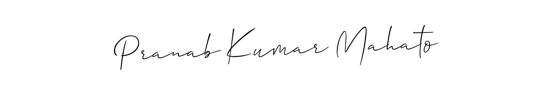 Make a beautiful signature design for name Pranab Kumar Mahato. With this signature (Allison_Script) style, you can create a handwritten signature for free. Pranab Kumar Mahato signature style 2 images and pictures png