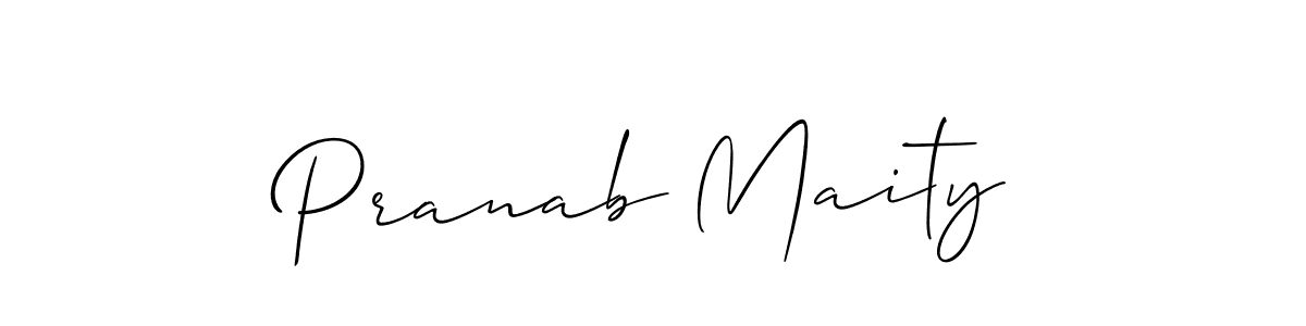 Create a beautiful signature design for name Pranab Maity. With this signature (Allison_Script) fonts, you can make a handwritten signature for free. Pranab Maity signature style 2 images and pictures png