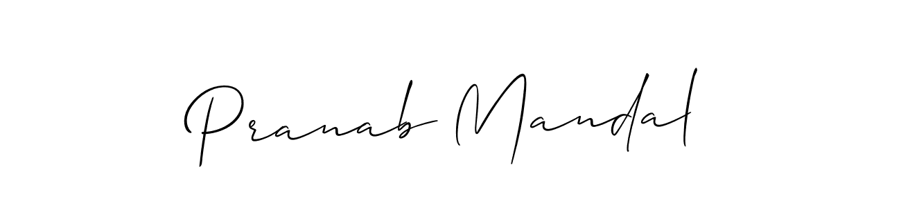 Pranab Mandal stylish signature style. Best Handwritten Sign (Allison_Script) for my name. Handwritten Signature Collection Ideas for my name Pranab Mandal. Pranab Mandal signature style 2 images and pictures png