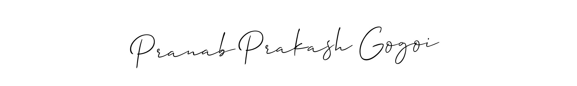 Also You can easily find your signature by using the search form. We will create Pranab Prakash Gogoi name handwritten signature images for you free of cost using Allison_Script sign style. Pranab Prakash Gogoi signature style 2 images and pictures png