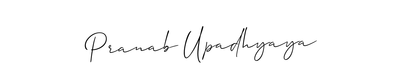 if you are searching for the best signature style for your name Pranab Upadhyaya. so please give up your signature search. here we have designed multiple signature styles  using Allison_Script. Pranab Upadhyaya signature style 2 images and pictures png