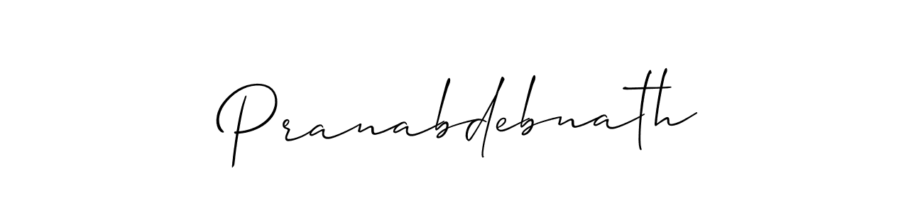 Pranabdebnath stylish signature style. Best Handwritten Sign (Allison_Script) for my name. Handwritten Signature Collection Ideas for my name Pranabdebnath. Pranabdebnath signature style 2 images and pictures png