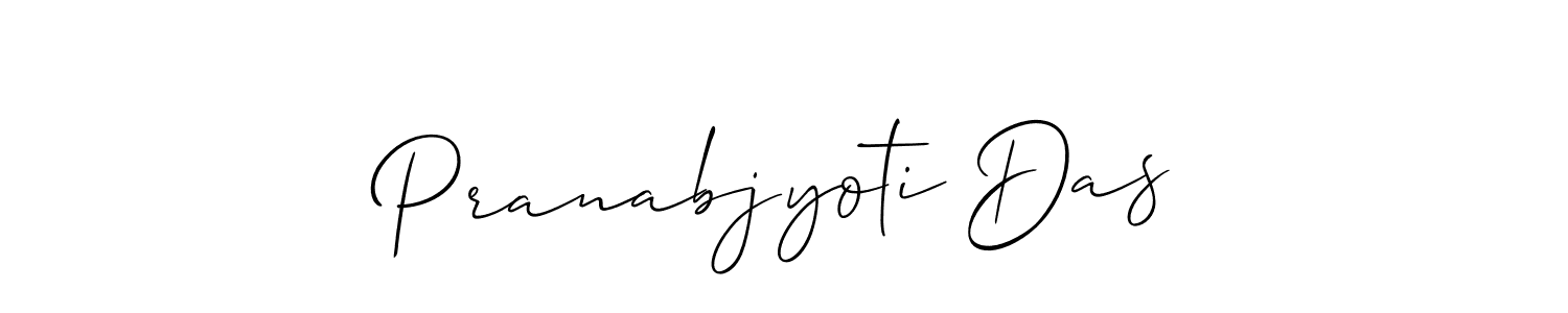 Allison_Script is a professional signature style that is perfect for those who want to add a touch of class to their signature. It is also a great choice for those who want to make their signature more unique. Get Pranabjyoti Das name to fancy signature for free. Pranabjyoti Das signature style 2 images and pictures png